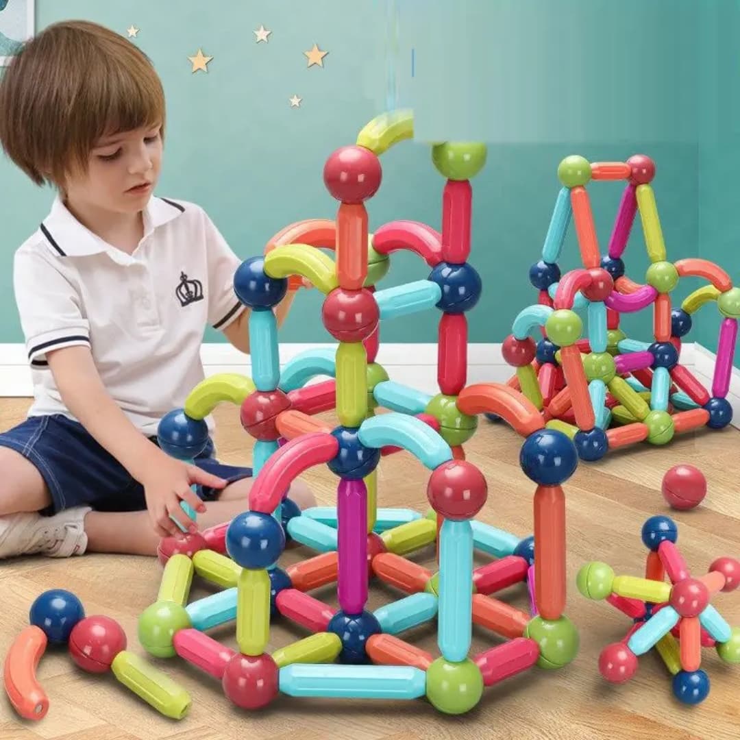 Magnetic Magic: 90pcs of Fun and Learning in One Toy!