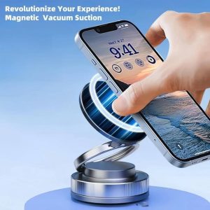 360 Adjustable Vacuum Magnetic Phone Holder, Suction Cup Phone Holder