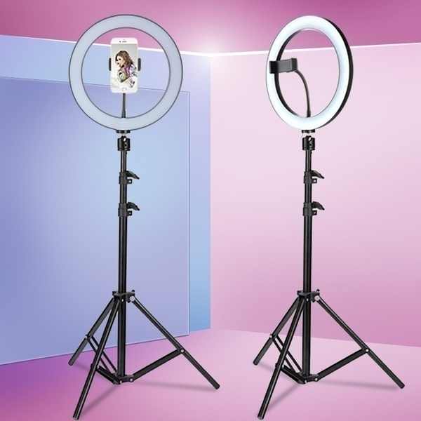 26cm Selfie LED Ring Light with 7-Feet Stand, Cell Phone Holder