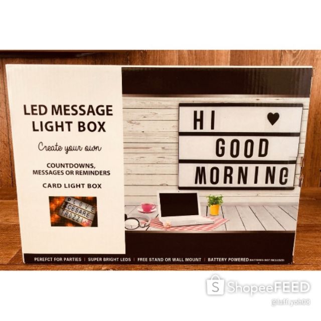 LED Cinematic Light Box – Customizable Message Board with Letters & Symbols for Home, Parties, and Content Creation - Image 4