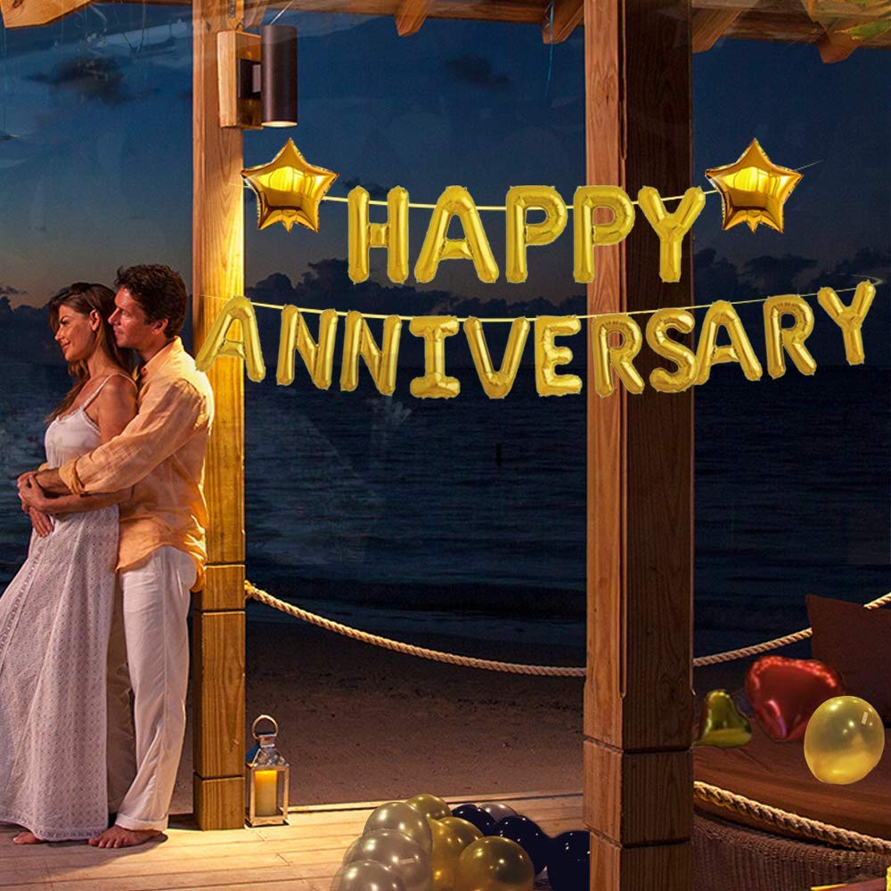 Happy Anniversary Foil Balloon (16 Inch)