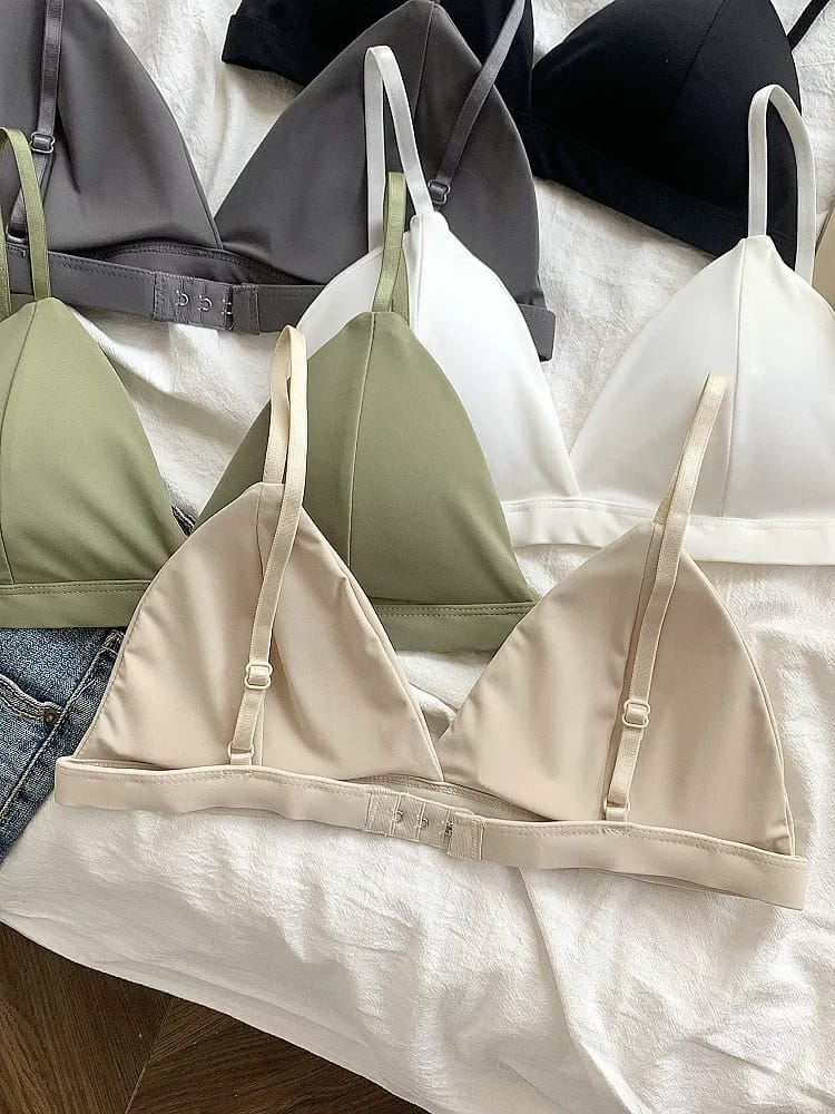 Women Seamless Wirefree Triangle Bra - Image 3