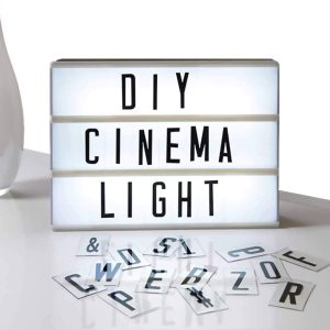 LED Cinematic Light Box – Customizable Message Board with Letters & Symbols for Home, Parties, and Content Creation